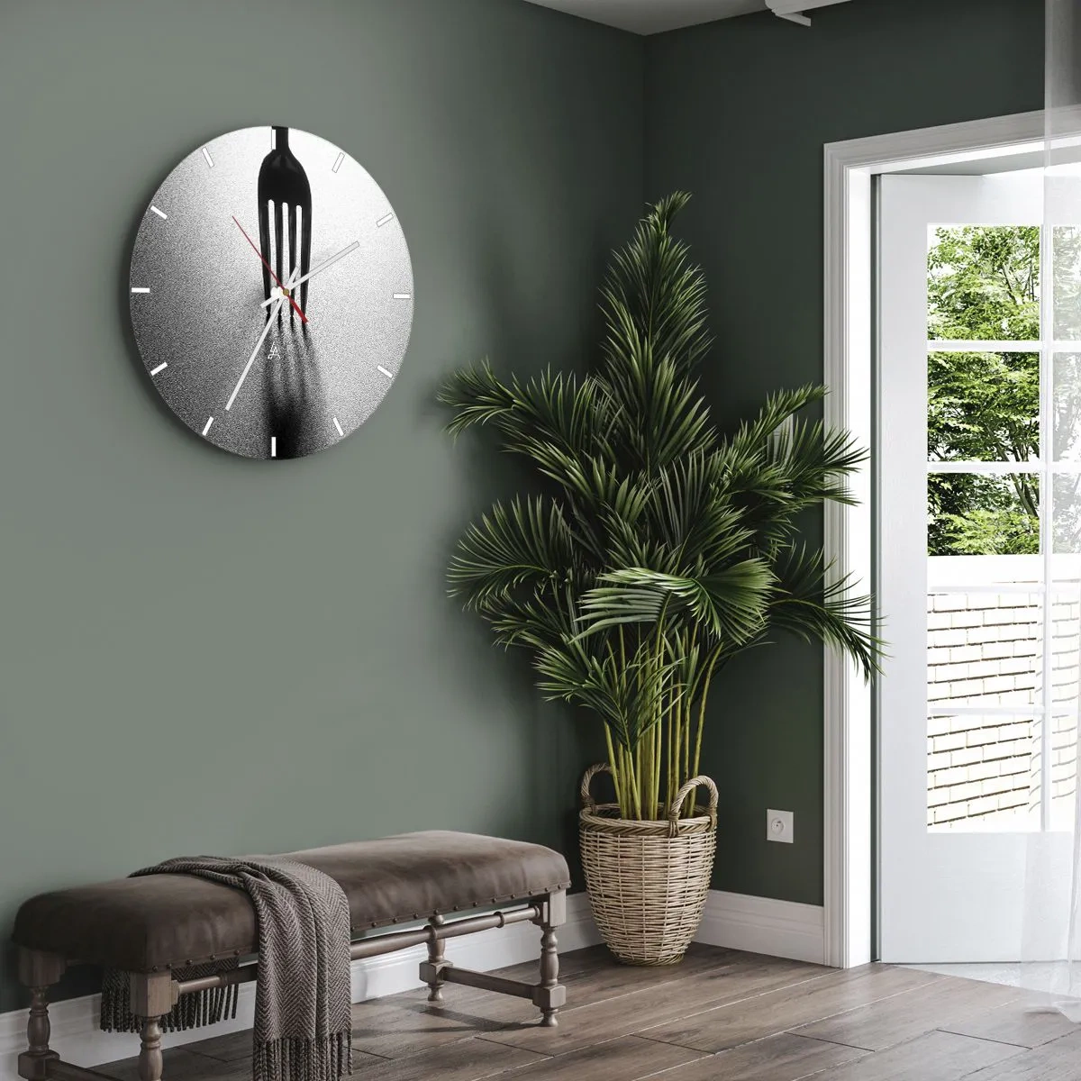 Vægur, Uret - Lys og skygge - 30x30 cm