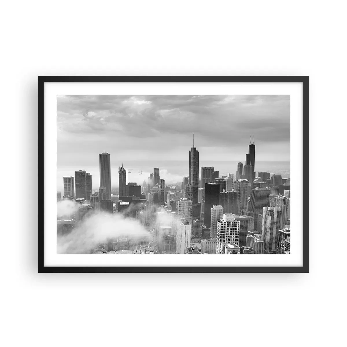 Plakat i sort ramme - Amerikansk landskab - 70x50 cm