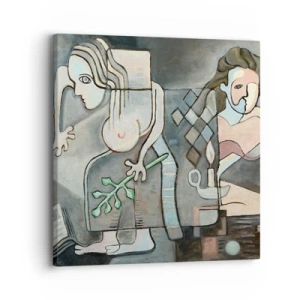 Lærredstryk - Billede på lærred - En mosaik af ånd og materie - 30x30 cm