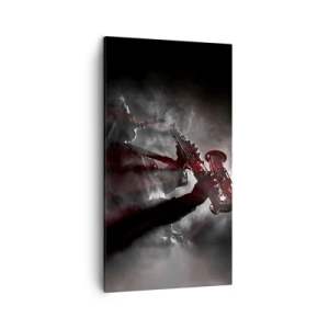 Lærredstryk - Billede på lærred - I jazzens dampe - 45x80 cm