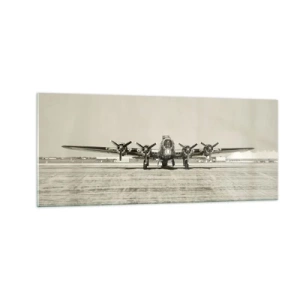 Billede på glas - Som altid klar - 100x40 cm