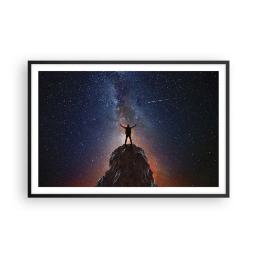 Plakat i sort ramme - Magten er hos mig! - 91x61 cm