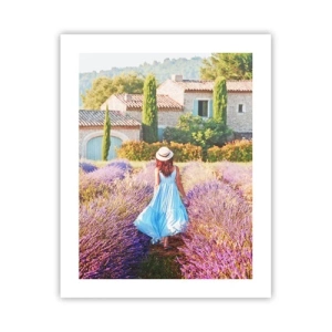 Plakat - Lavendel pige - 40x50 cm