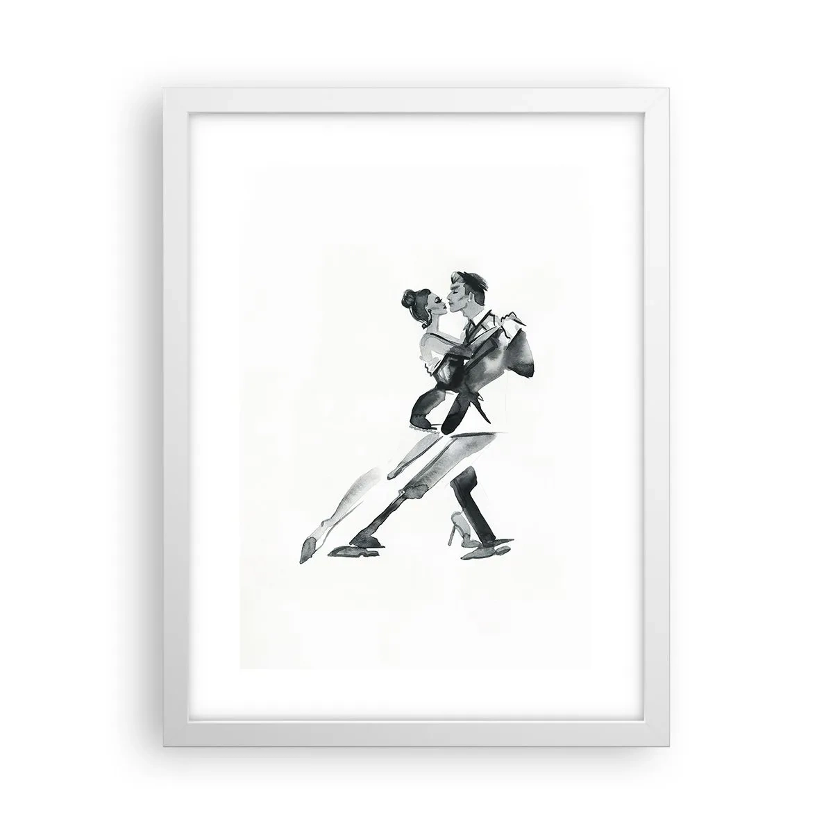 Plakat i hvid ramme - I én rytme - 30x40 cm