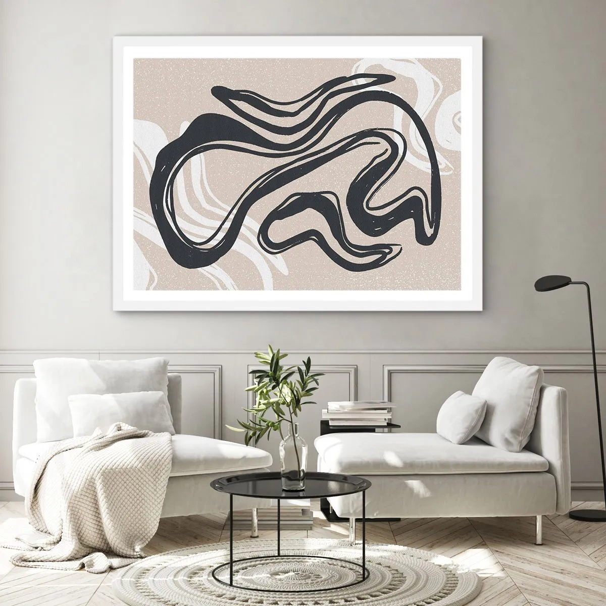 Plakat i hvid ramme - Multipliceret udtryk - 40x30 cm