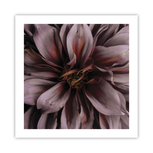 Plakat - Blomstret hjerte - 50x50 cm