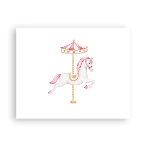 Plakat - Han satte af sted med en hov - 50x40 cm