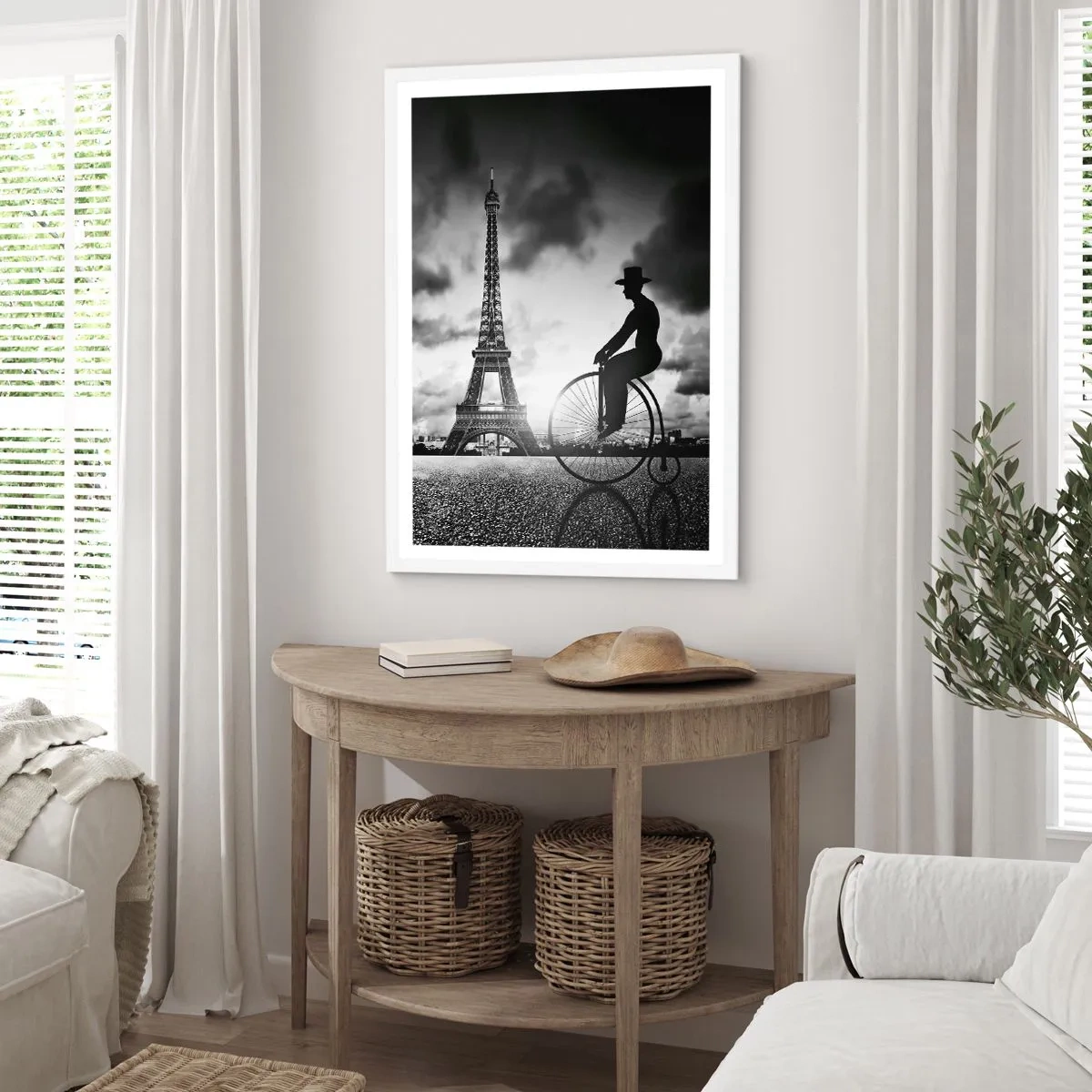 Plakat i hvid ramme - Længsel efter Belle Epoque - 40x50 cm