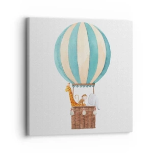 Lærredstryk - Billede på lærred - Fantastisk tur - 30x30 cm