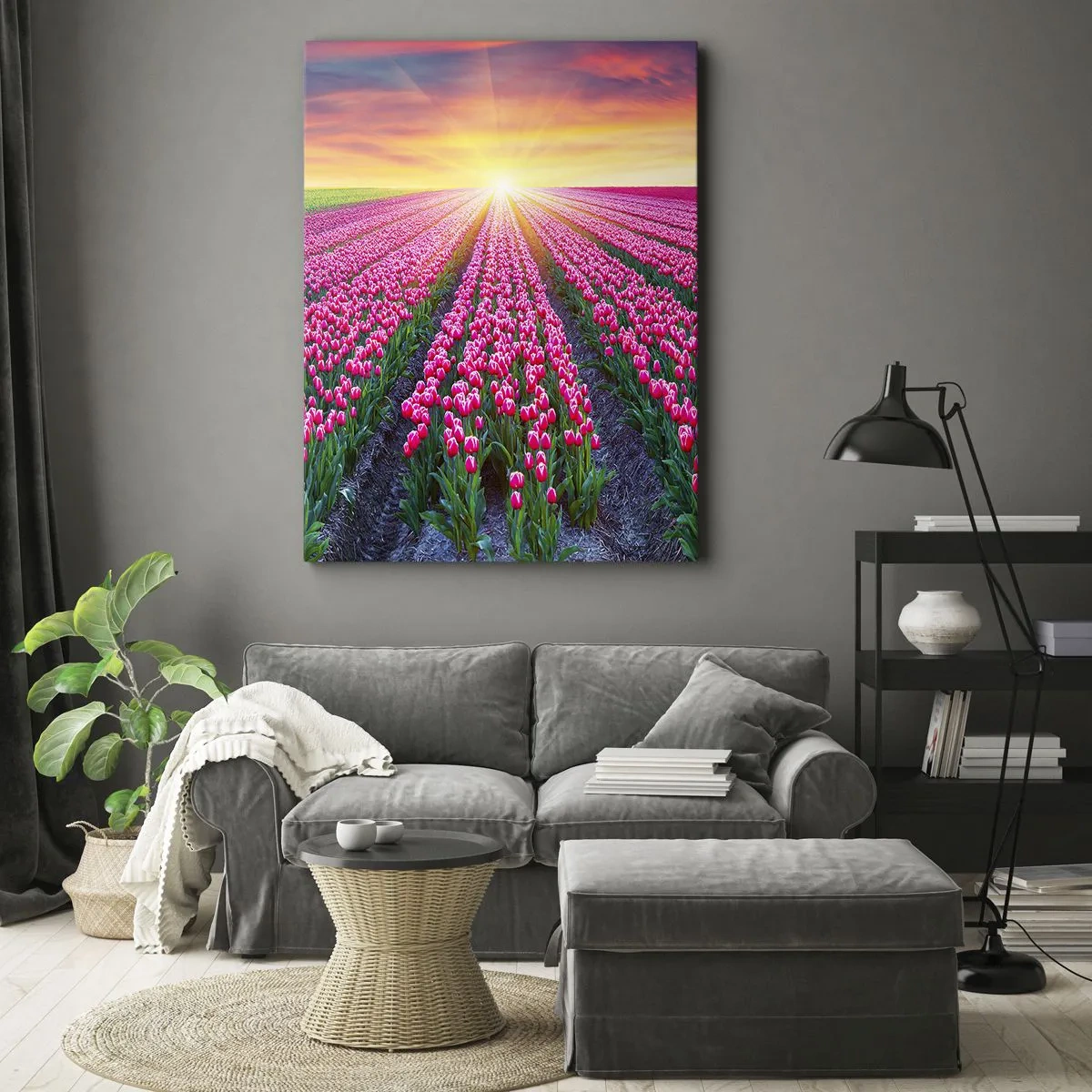 Lærredstryk - Billede på lærred - Skønhedsfarm - 50x70 cm