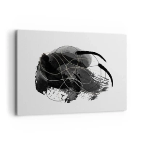Lærredstryk - Billede på lærred - Kom frem fra det sorte - 120x80 cm