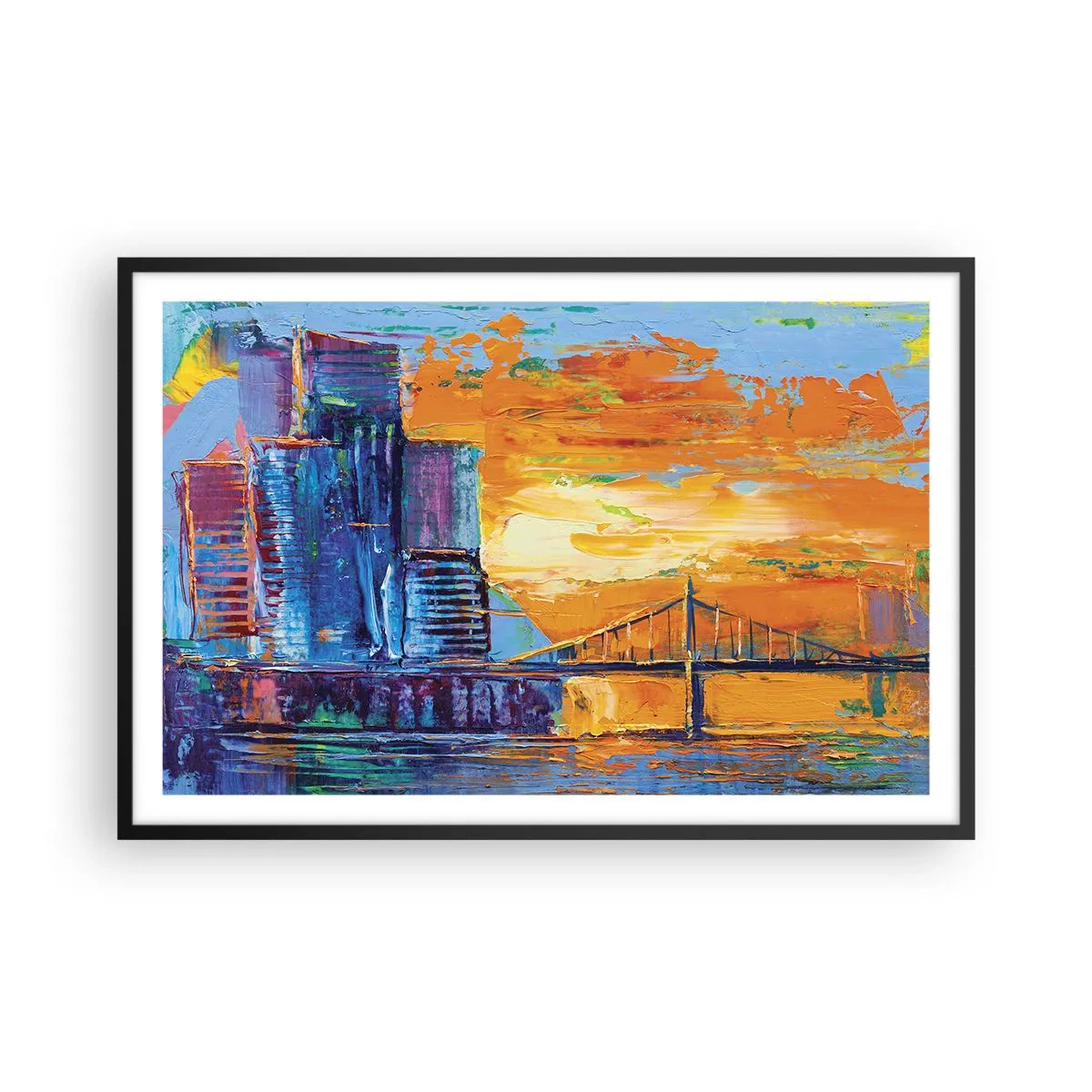Plakat i sort ramme - Kultur og natur - 91x61 cm
