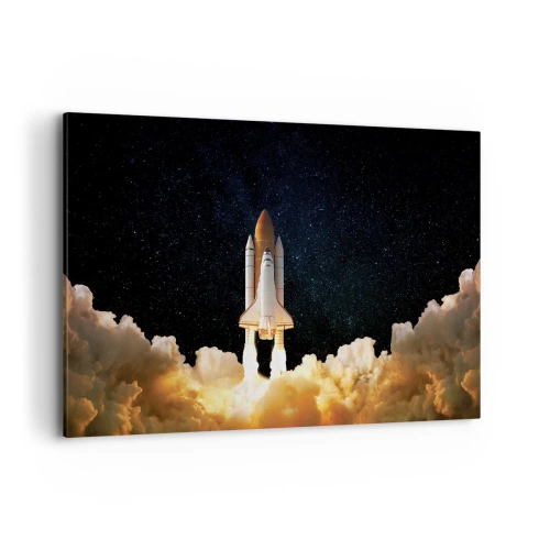 Lærredstryk - Billede på lærred - Ad astra! - 120x80 cm
