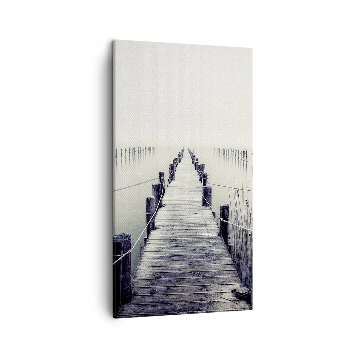 Lærredstryk - Billede på lærred - Fordyb dig i fred - 45x80 cm