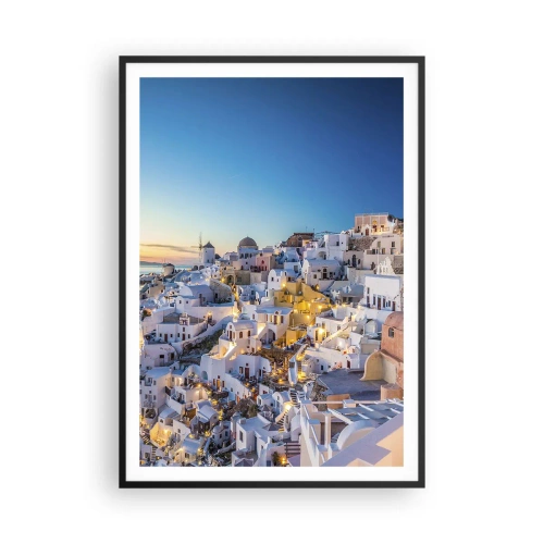 Plakat i sort ramme - Essensen af græskhed - 70x100 cm