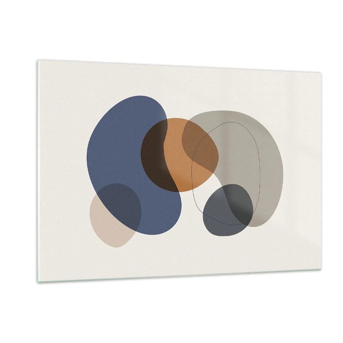 Billede på glas - Dråber af farve - 120x80 cm