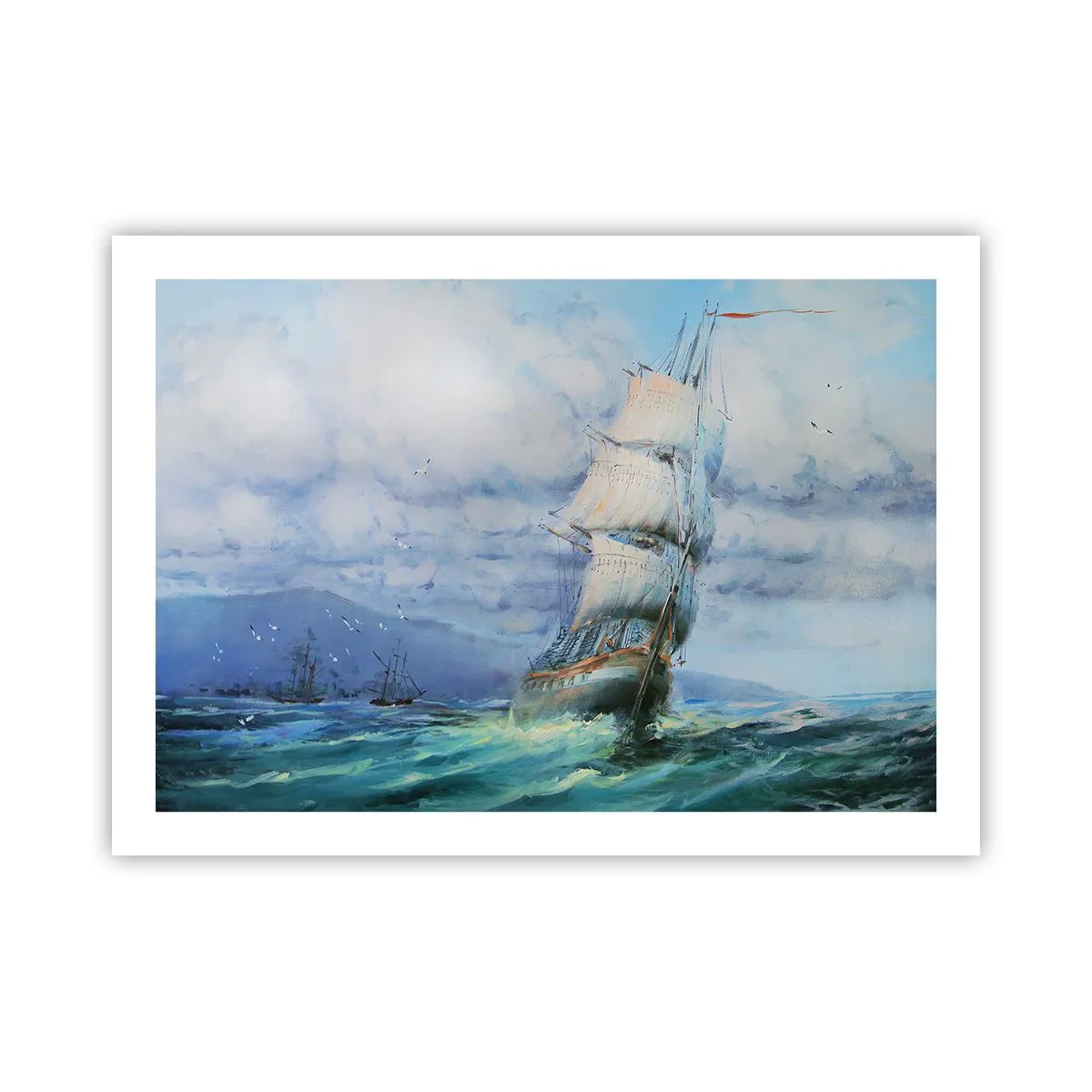 Plakat - God vind - 70x50 cm