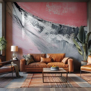 Fototapet Premium Sand - Matchende sammensætning - Abstraktion, Stykke, Pastelfarver - 100x70 cm