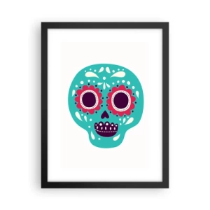 Plakat i sort ramme - Livet - sjovt indtil døden - 30x40 cm