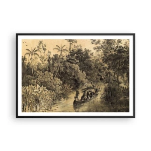 Plakat i sort ramme - Rejsen til kilden - 100x70 cm