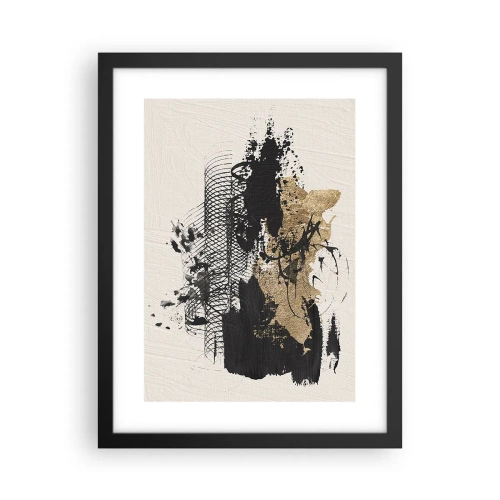 Plakat i sort ramme - Komposition med lidenskab - 30x40 cm