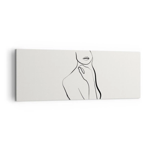 Lærredstryk - Billede på lærred - Bølge af melankoli - 140x50 cm