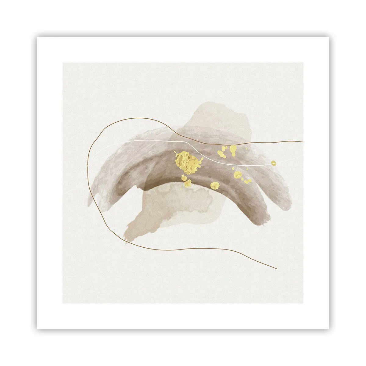 Plakat - Mødt i rummet - 40x40 cm