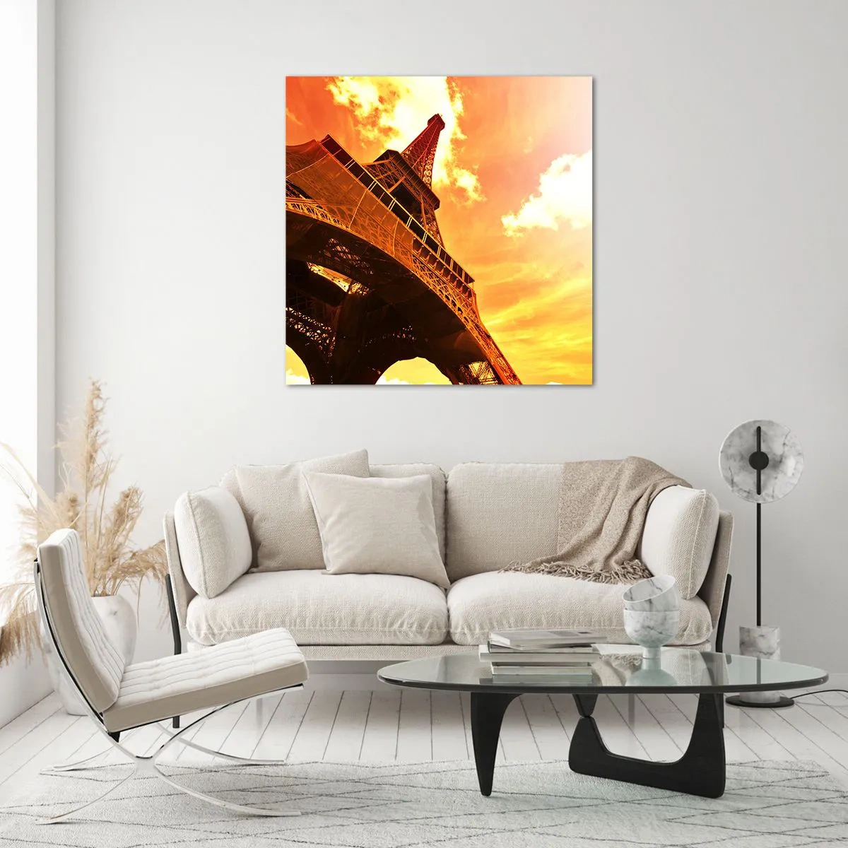 Billede på glas - Monumental, fordi forgyldt af solen - 60x60 cm