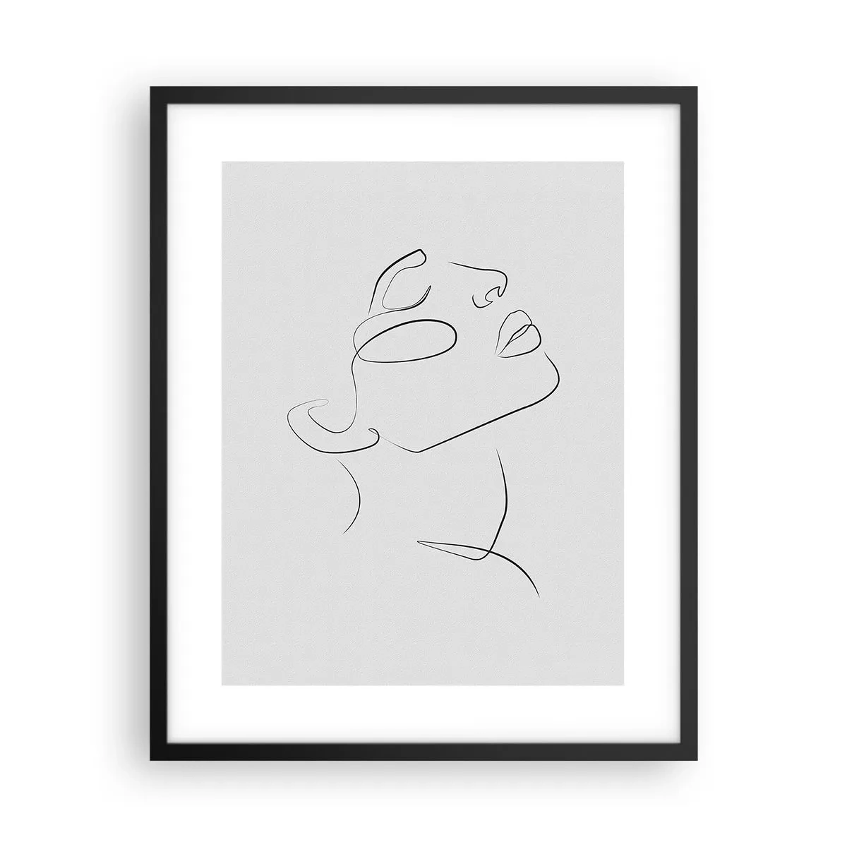 Plakat i sort ramme - En drømmes slyngninger - 40x50 cm