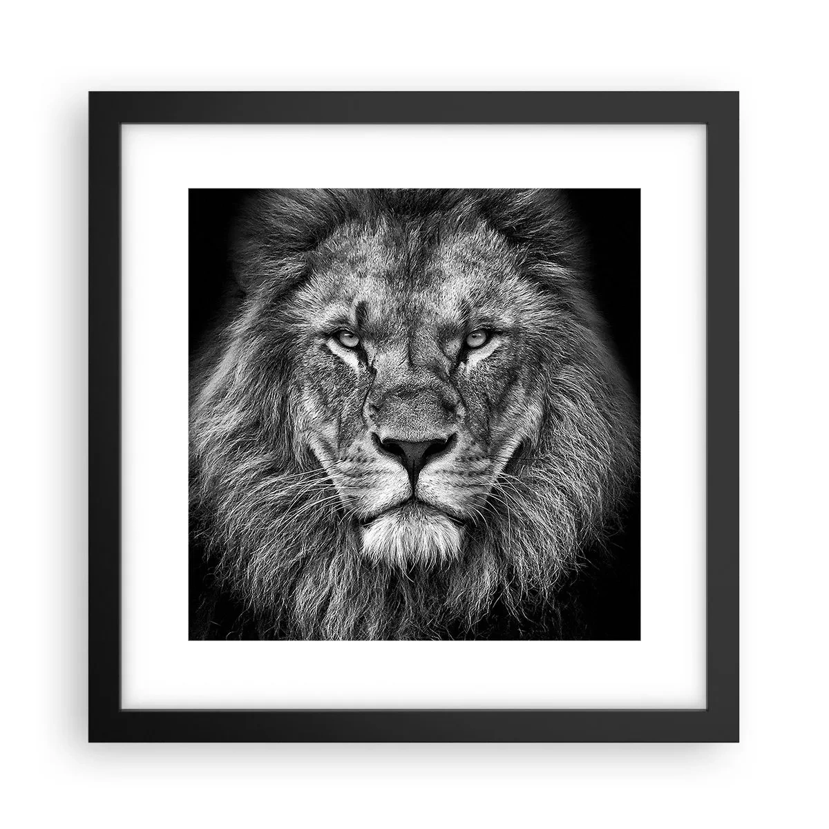 Plakat i sort ramme - I kroningsklædning - 30x30 cm