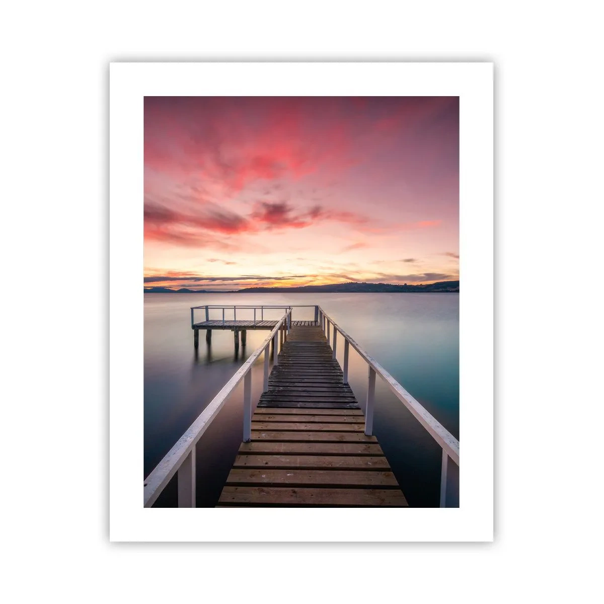 Plakat - Aftenens blide flamme - 40x50 cm