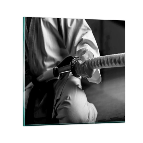 Billede på glas - En krigers sjæl - 30x30 cm