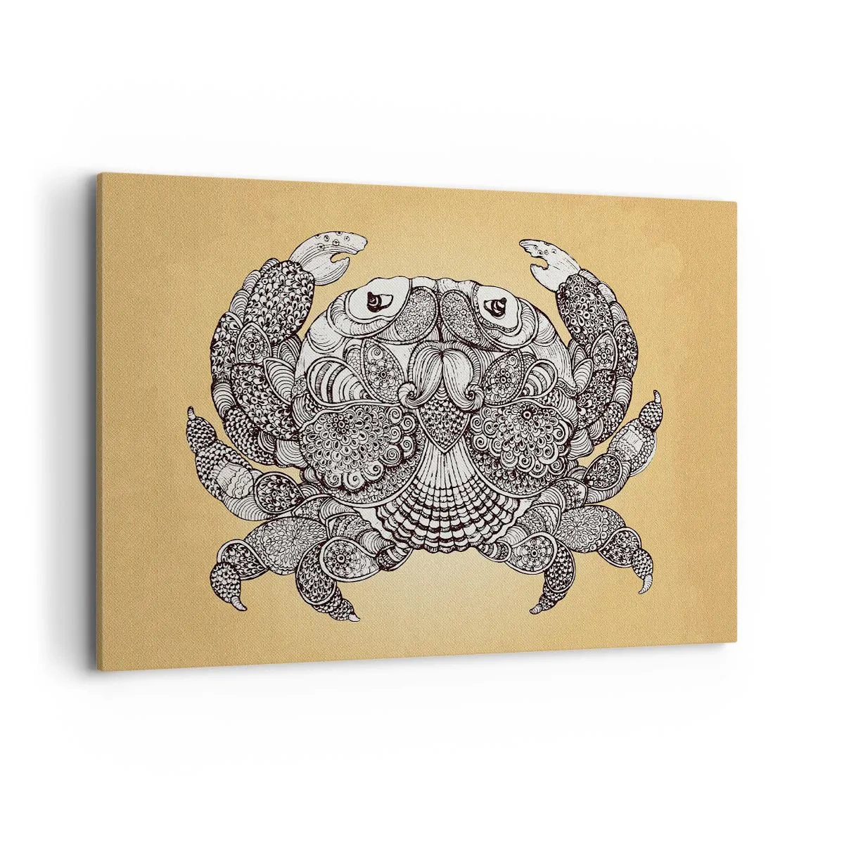 Lærredstryk - Billede på lærred - Fortællinger om hr. krabbe - 120x80 cm