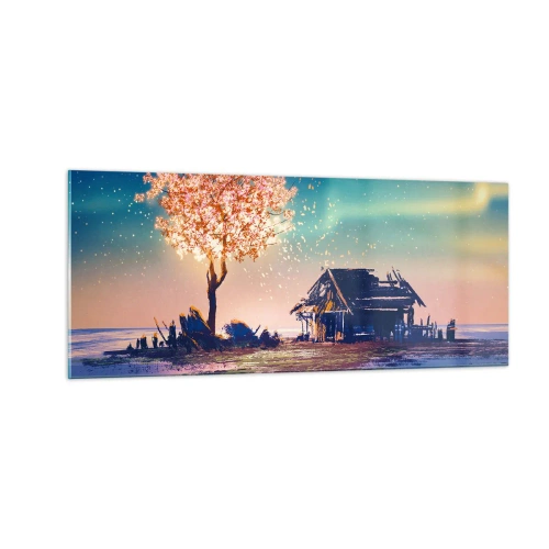 Billede på glas - Naturen går ikke over - 100x40 cm