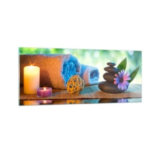 Billede på glas - Tid til kroppen - 100x40 cm