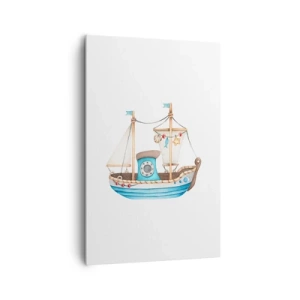 Lærredstryk - Billede på lærred - Ohøj, eventyr! - 80x120 cm