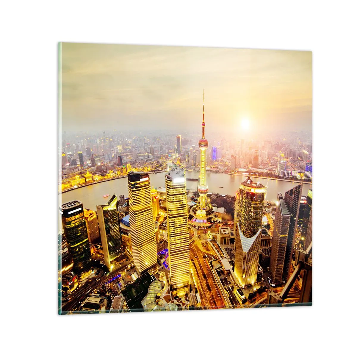 Billede på glas - Den asiatiske drøm - 70x70 cm