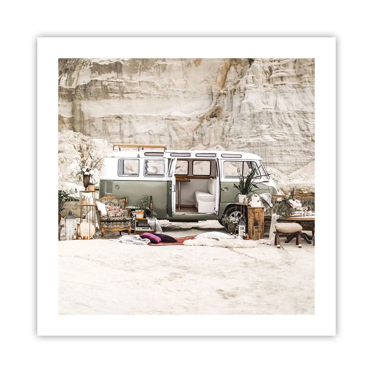 Plakat - Tid til at starte rejsen - 50x50 cm