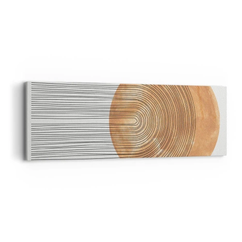 Lærredstryk - Billede på lærred - En solrig komposition - 90x30 cm