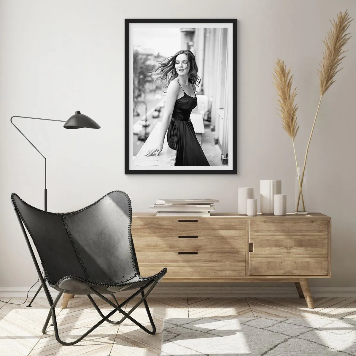 Plakat i sort ramme - Bestemt en pariser - 40x50 cm