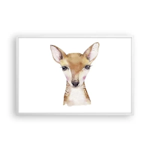 Plakat i hvid ramme - Uskyldighedens natur - 91x61 cm