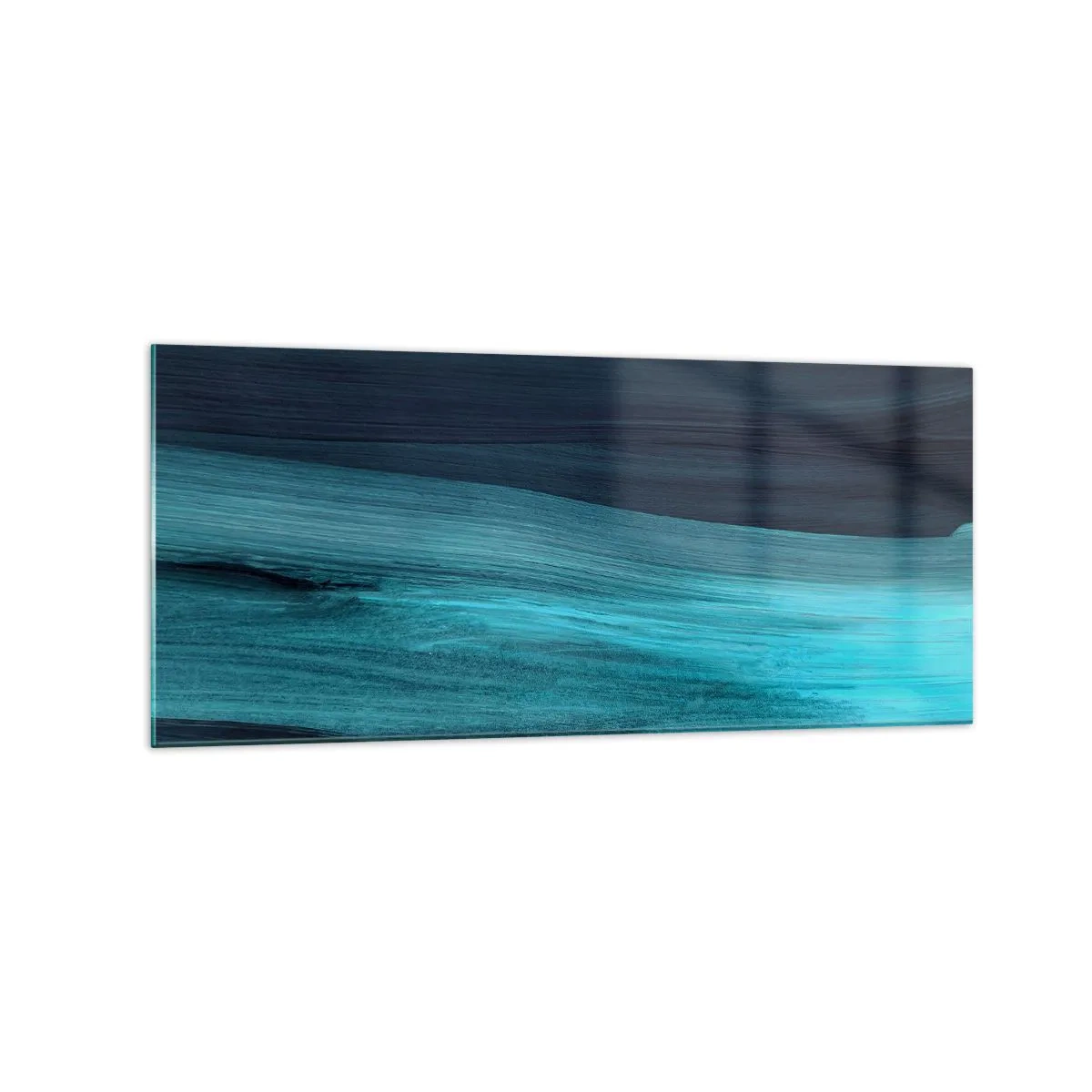 Billede på glas - Svøm med strømmen - 120x50 cm