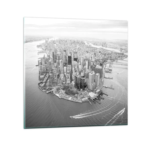 Billede på glas - Hvordan kan man ikke elske? - 30x30 cm