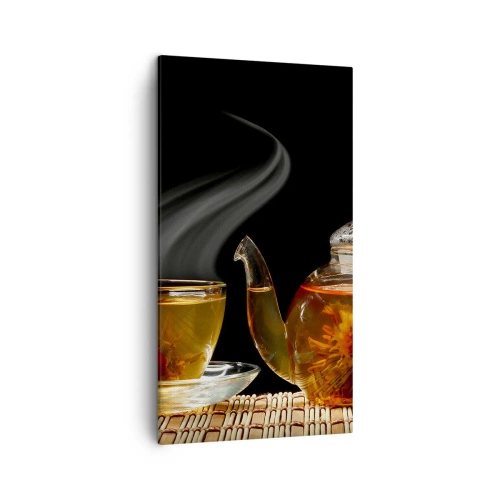 Lærredstryk - Billede på lærred - Magien og kunsten at brygge te - 45x80 cm