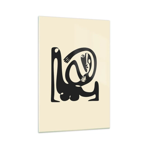 Billede på glas - Næsten Picasso - 70x100 cm