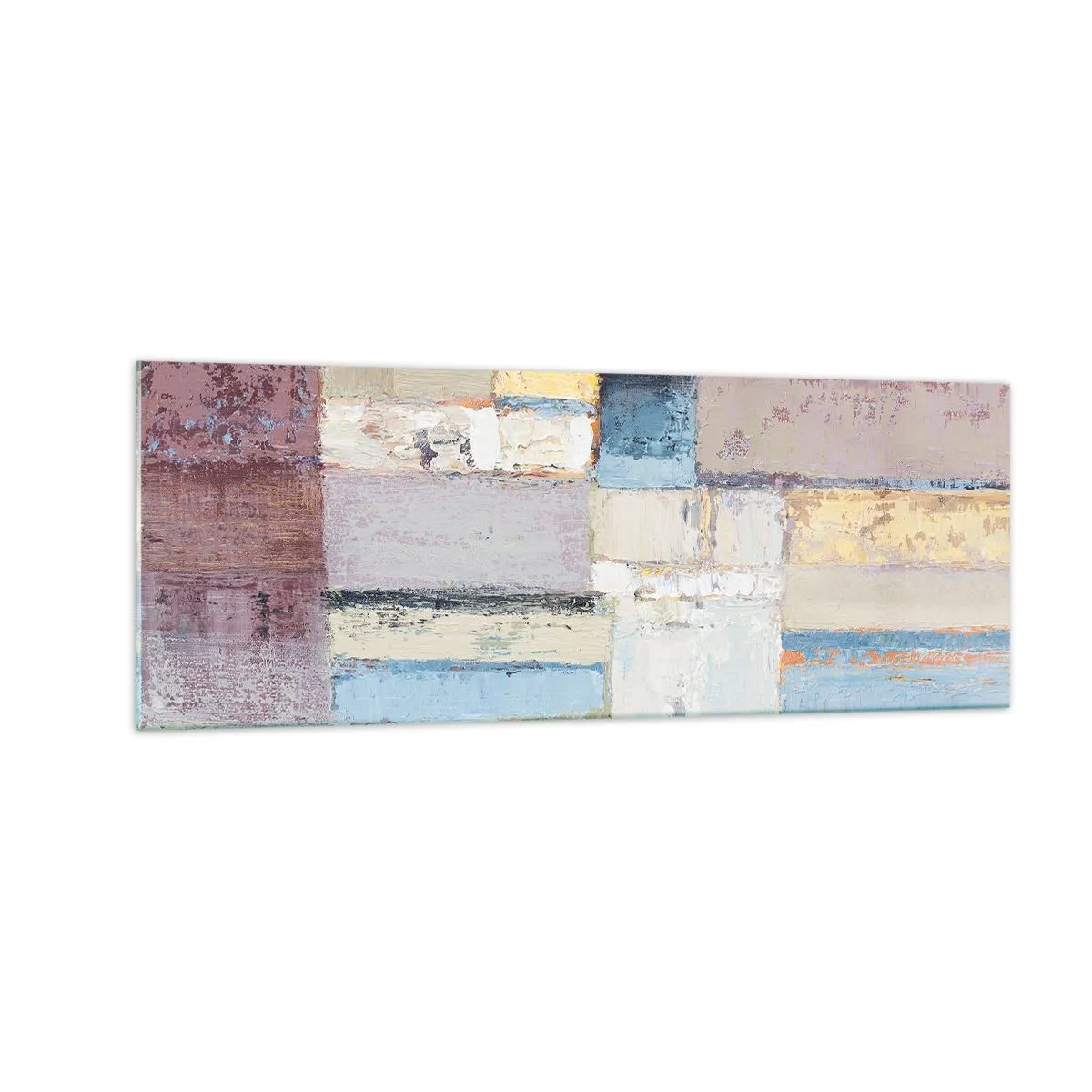 Billede på glas - Geometriens ro - 140x50 cm