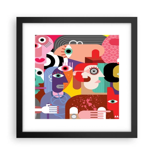 Plakat i sort ramme - Vi fra hr. Picasso - 30x30 cm