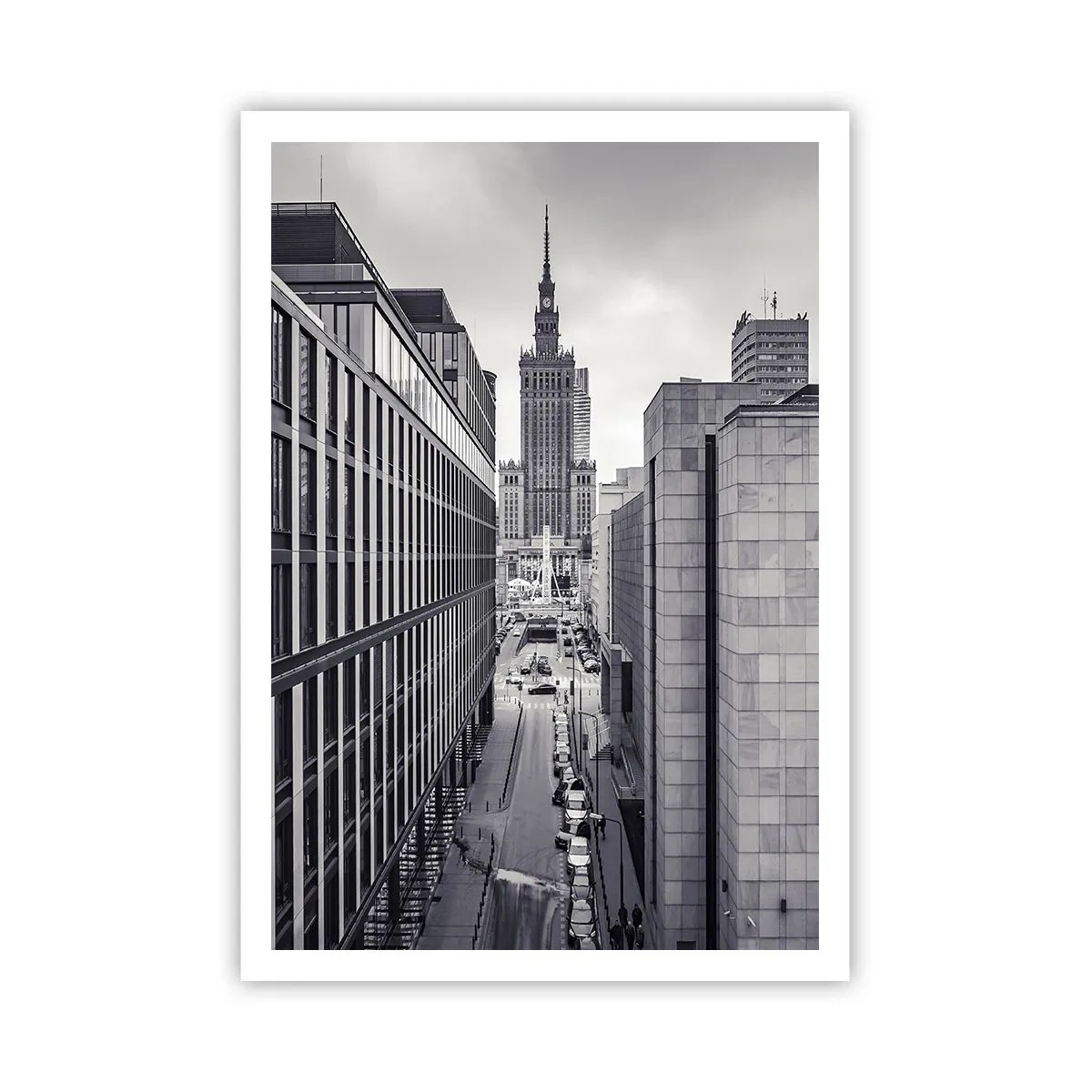 Plakat - Warszawa dalen - 70x100 cm