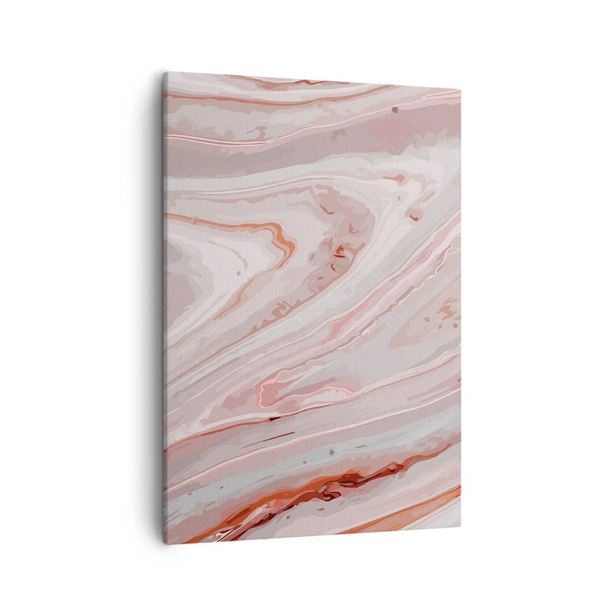 Lærredstryk - Billede på lærred - Flydende lyserødt - 50x70 cm