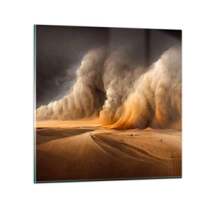 Billede på glas - Ørkenens vrede - 50x50 cm